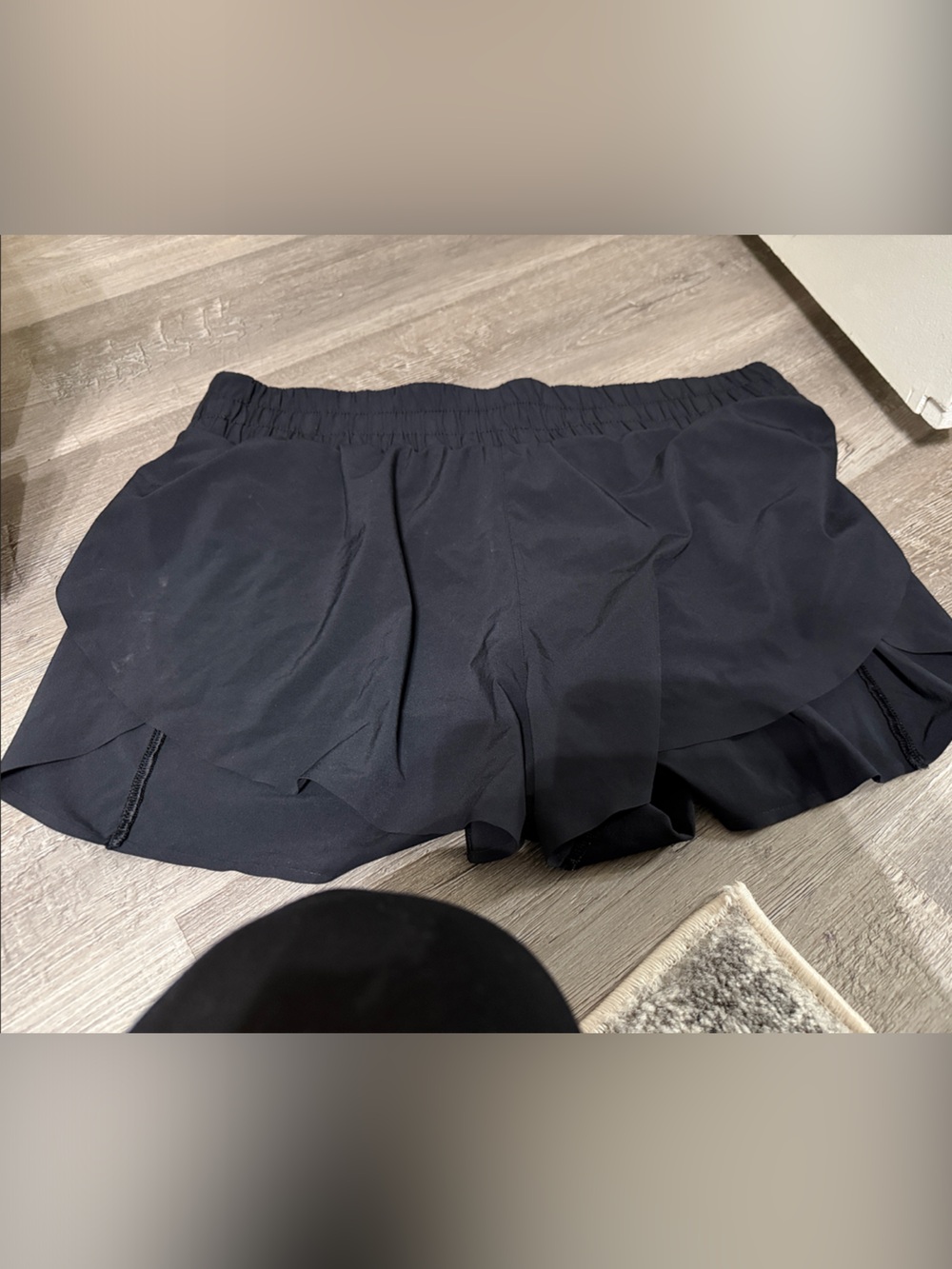 SPANX Black Athletic Shorts 3”